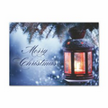 Christmas Lantern Greeting Card - White Unlined Envelope